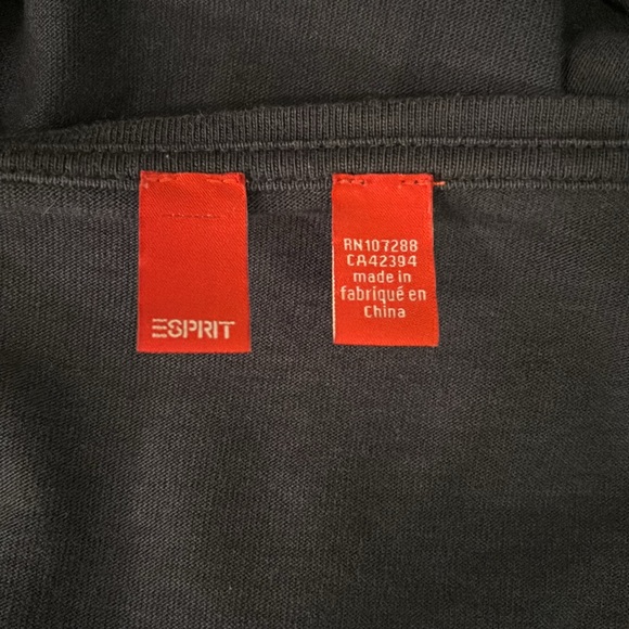 Esprit Long Sleeve Ruffle Front Tee XLarge - Picture 3 of 5